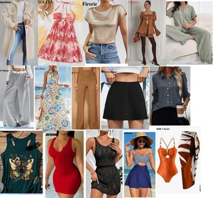 LOT: 20pkgs Shein Women's Clothing - Mostly Summer All Size Large NWT - LOT #3 - Picture 1 of 2