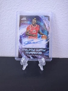 Topps Cromo Cósmico Vía Láctea Marcas Automático Negro Eclipse/10 Clint Capela Hawks - Imagen 1 de 4