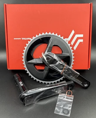 165mm SRAM Rival AXS Quarq Power Meter Crankset 12-speed DUB Spindle 48/35-teeth - Image 1 of 4