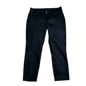 HUE Damen Large NWT Everyday Stretch Strick Pull-On Capri Crop Hose Schwarz - Bild 1 von 7