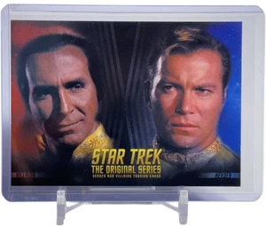 TARJETA PROMOCIONAL STAR TREK LA SERIE ORIGINAL HÉROES Y VILLANOS 2012 RITTENHOUSE P1 - Imagen 1 de 4