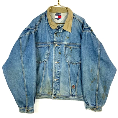 Vintage Tommy Hilfiger Denim Jean Jacket Size 2XL Blue Button Up - Image 1 of 4