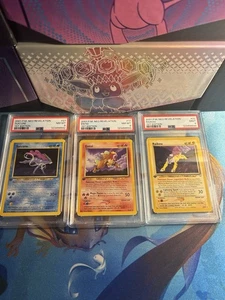 Neo Revelation 1st Edition - PSA 8 Entei PSA 9 Raikou PSA 8 Suicune SEQUENTIAL - Picture 1 of 8