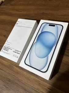 BOX ONLY NO PHONE! Apple A2846 iPhone 15 Blue 128GB - Empty Box ONLY - Photo 1 sur 4