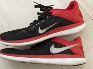 Nike Flex 2016 RN Zapatos para Correr Para Hombre Talla 11 1/2 Negro y Rojo - Imagen 1 de 8
