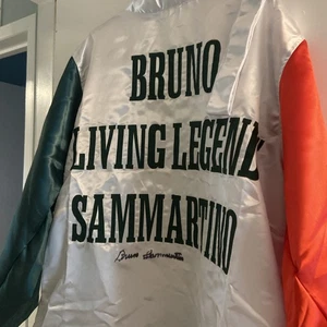 WWF Bruno Sammartino Living Legend signierter weißer, grüner & roter Morgenmantel XL 185 $ - Bild 1 von 15