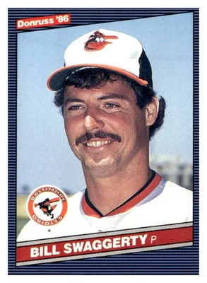 1986 Donruss #594 Bill Swaggerty   - FREE SHIPPING - Image 1 of 2