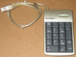 Kensington Pocket Numerical Numeric USB Keypad 33006 with 2-Port Hub PC/Mac NEW - Picture 1 of 3