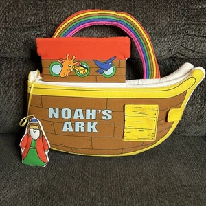 Vintage 2003 Noah’s Ark Baby’s First Book Scholastic At Home Cloth Book - Picture 1 of 17