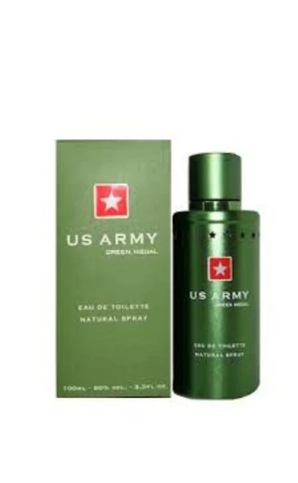 US ARMY GREEN  MEDAL  Eau De Toilette Spray 3.4 oz-100 ml  Men, New & Sealed. - Image 1 of 3