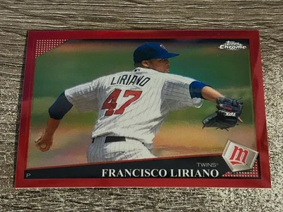 Francisco Liriano 2009 Topps Chrome RED REFRACTOR #27 (03/25) Twins SSP RARE - Image 1 of 2