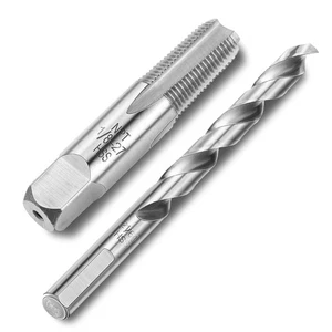 Brocas y brocas de acero de alta velocidad M2 (6542) 1/8-27 Npt Tap 21/64 - Imagen 1 de 8