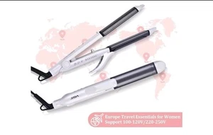 VGR Dual Voltage(100~250V) Travel Hair Curling & Straightener Iron 2-in-1 Flat - Picture 1 of 9