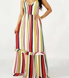 Maxi Dress Summer Womenswear Small Long Colorful - Picture 1 of 2
