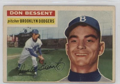 1956 Topps Don Bessent #184 Rookie RC - Image 1 of 2