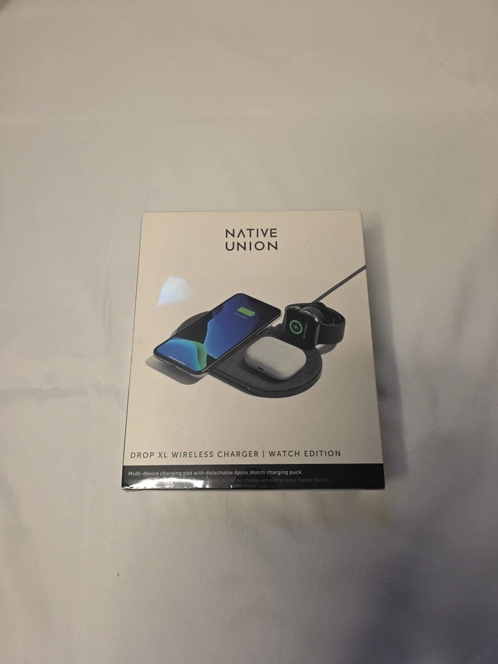 Native Union Drop XL Wireless Charger (watch Edition) Multi-device Charging Pad