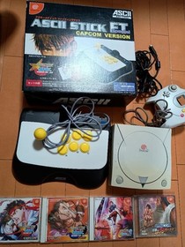 Capcom vs SNK Dreamcast Set w/ VA-1 Board, controllers, cables, boxed accessorie