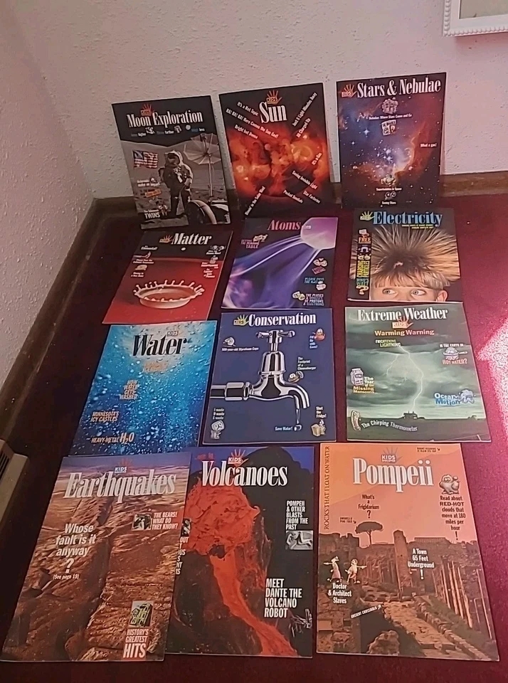 Lot of 12 KIDS DISCOVER MAGAZINES Homeschool Teaching Lessons Booklet Science Foto 1 de 4