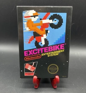 Excitebike (NES, 1985) SOLO SCATOLA - NO CARTUCCIA GIOCO - OTTIME CONDIZIONI - Foto 1 di 14