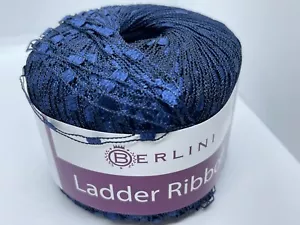 Berlini Filato Nastro Scala #116 Blu Navy 50gr 142yds - Foto 1 di 4