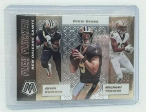 Drew Brees Kamara Michael Thomas 2020 Mosaic Flea Flicker New Orleans Saints - Picture 1 of 2