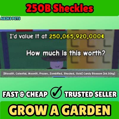 Roblox Grow A Garden GaG - 250 Miliardi di Sheckles C$ 🌟Economico e Veloce ✅