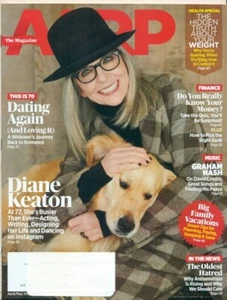 AARP MAGAZINE-DIANE KEATON COVER+ARTICLE+GRAHAM NASH+DATING AGAIN+VACATIONS - Picture 1 of 1