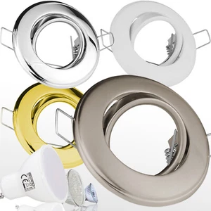 Einbau-Strahler GU10 / GU5,3 Schwenkbar Einbaurahmen Einbau-Leuchte LED HL750 - Bild 1 von 7