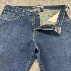 Carhartt Jeans Mens 33x30 Blue Regular Fit Straight Leg Dark Wash Rugged Flex - Picture 1 of 15