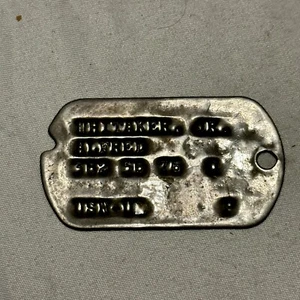 Vietnam War 1950s US Navy Pilot Dog Tag - Picture 1 of 2