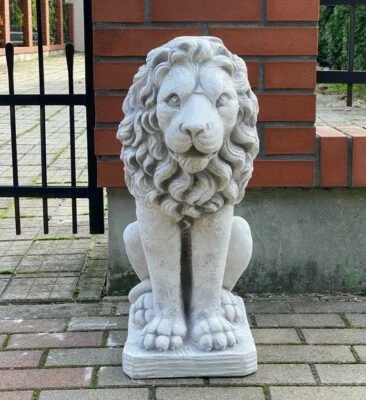 🔶Löwe Steinfigur Löwen Skulptur Figuren Steinkunst BLACKFORM - Bild 1 von 4