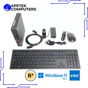 LENOVO THINKCENTRE M910Q i5-7500T 16GB RAM 128GB SSD WIN 11 NO WIFI/BLUETOOTH - Foto 1 di 8