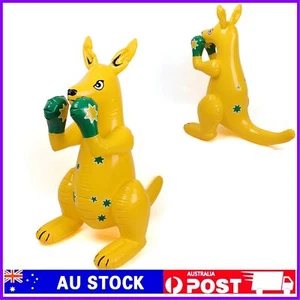 100cm Inflatable Australian Souvenir Supporter Blow Up AU Boxing Kangaroo Joey⭐ - Picture 1 of 12
