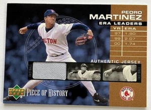 2002 Upper Deck Piece of History "ERA LEADERS "  Pedro Martinez . EL-PM - Picture 1 of 2