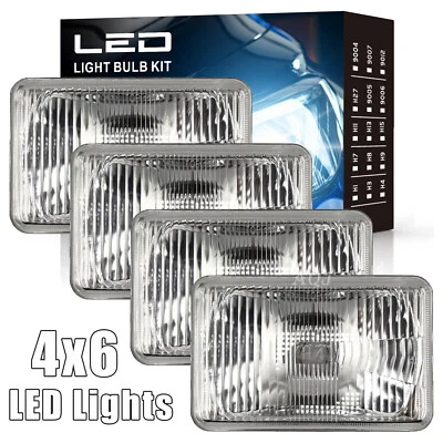 4pcs '' LED Headlights Hi/Lo For Isuzu Impulse 1988 1989 - Image 1 of 4