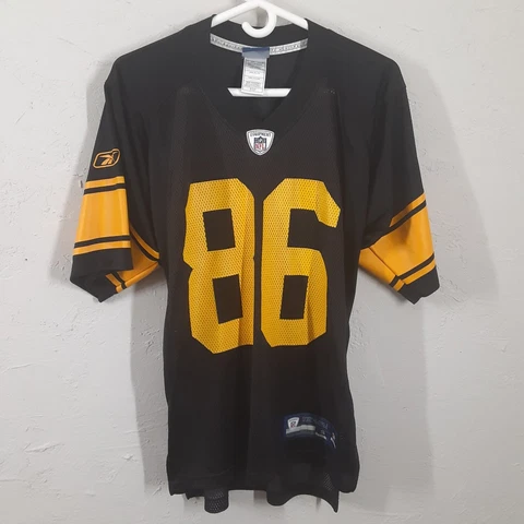 Pittsburgh Steelers Mens Hines Ward NFL Jersey Reebok OnField #86 Black Small Cover