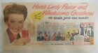 V-8 Juice Ad: Movie Star Ann Baxter ! from 1950's Size: 7.5 x 15 inches