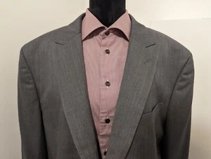Egara Blazer Blazer Mens 50R Regular Gray Sport Coat Jacket Wool - Picture 1 of 11