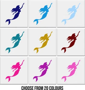 Tile Stickers MERMAID Nautical Bathroom Vinyl Decal Wall Transfers *2 SIZES* - Picture 1 of 22