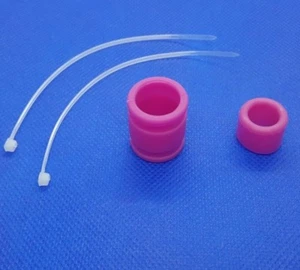 1/10 Scale RC Nitro Exhaust Engine Header Silicone Joint Coupling Pipe Pink HPI - Picture 1 of 2