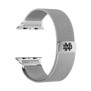 Correa de reloj Apple de malla de acero inoxidable irlandesa de lucha Notre Dame de Affinity Bands - Imagen 1 de 2