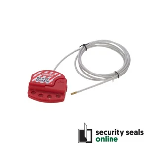 2m Adjustable Cable Lockout Device, 4mm diameter cable - Picture 1 of 4