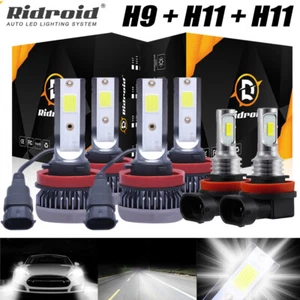 For Nissan Rogue 2014-2020 LED Headlight Hi/Low Beam Fog Light Bulbs Combo Kit - Picture 1 of 24