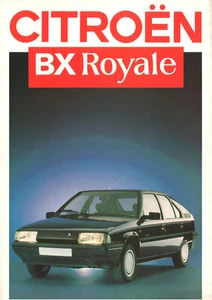 Catalogue prospekt brochure Citroën BX Royale 1987 BE Fr - Picture 1 of 2