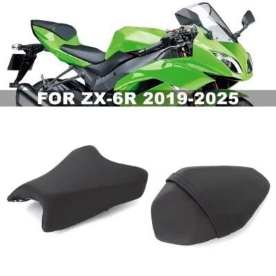 For Kawasaki ZX6R ZX636 ZX-6R 2019-25 Front Rear Passenger Seat Pillion Cushion - Image 1 of 4
