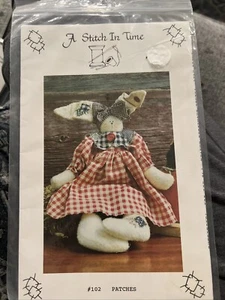 A Stitch In Time 15” Patches Doll Pattern 102 - Picture 1 of 2