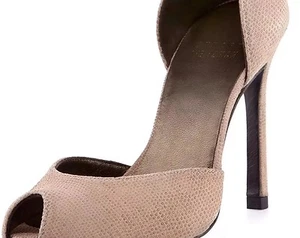 Sandalias Stuart Weitzman Divorcee D'Orsay en beige cervatillo 9 M nuevas sin caja - Imagen 1 de 5