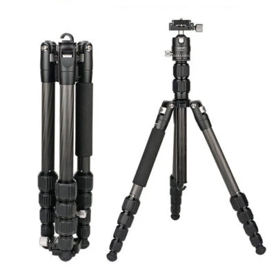 Travel Lightweight Carbon Fiber Professional Tripod with Ball Head  for DSLR - Image 1 of 4