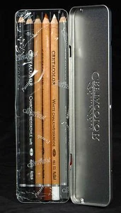 Cretacolor Primo Basic 6 Piece Pencil Set Artist Quality Graphite Tin Austria - Picture 1 of 1