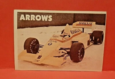 VINTAGE 1985 FORMULA 1 RACING CAR Pocket Calendar Card- *ARROWS* - Image 1 of 2